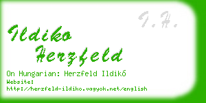 ildiko herzfeld business card
