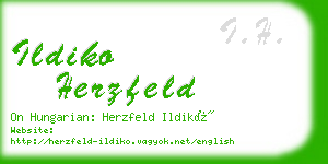 ildiko herzfeld business card